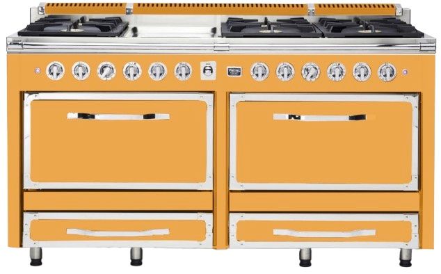 Viking® Tuscany 66” Daffodil Pro Style Dual Fuel Range with Griddle-0