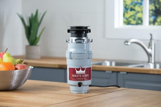 Waste King® 0.33 HP Continuous Feed White Garbage Disposal-4
