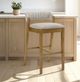 Armen Living Landyn Amber Glow/Slip Gray Bar Stool-1