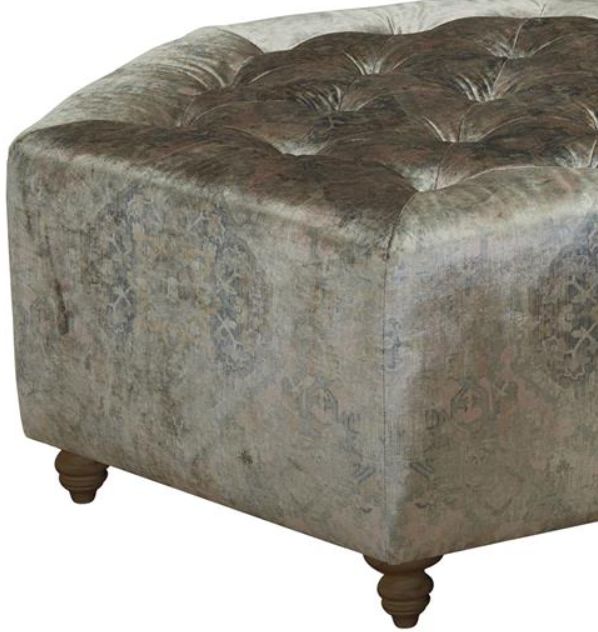 Magnussen Home® Bellamy Peppercorn Cocktail Ottoman-1