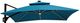 Furniture of America® Aurora Teal Polyester Outdoor Patio Umbrella with LED-0