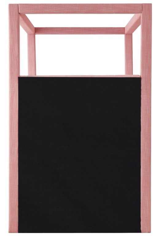 Meridian Furniture Emerson Pink Twin Upholstered Canopy Bed-3