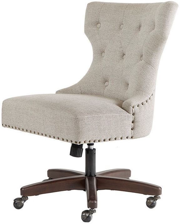 Olliix by Madison Park Cream Erika Office Chair-2