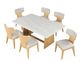 Furniture of America® Caerwys 7-Piece Natural Dining Table Set-0