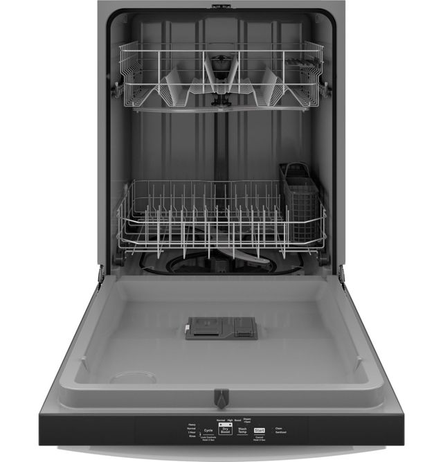 GE® 24" White Built-In Top Control Dishwasher with Sanitize Cycle and Dry Boost-2