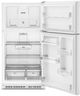 Whirlpool® 33" 21.3 Cu. Ft. White Top Freezer Refrigerator with Total Coverage Cooling-1
