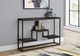 Monarch Specialties Inc. Espresso 48"L with Black Metal Hall Console Table-1