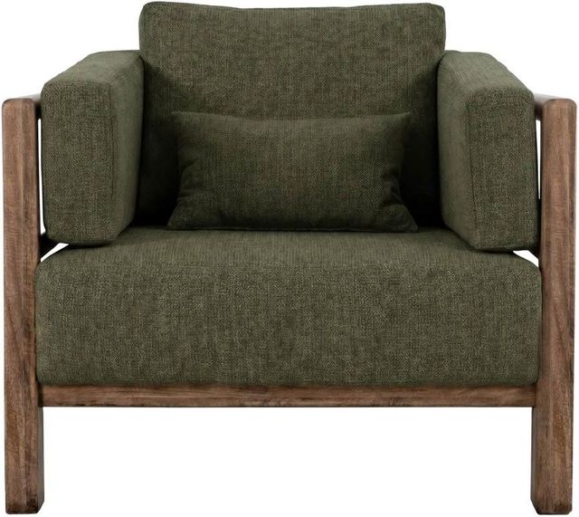 International Furniture Direct Roots Brown/Ivory Accent Chair-1