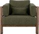 International Furniture Direct Roots Brown/Ivory Accent Chair-1
