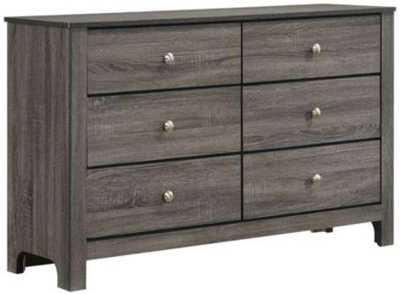 6 drawer double dresser grey Child Craft Legacy Westgate 6 Drawer Double Dresser