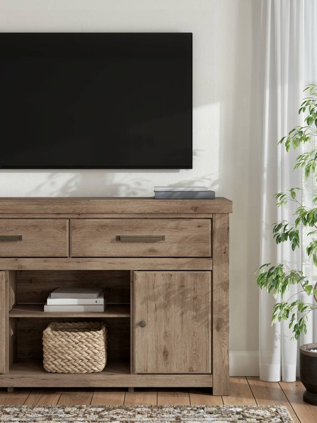 Signature Design by Ashley® Garistyn Brown LG TV Stand with Fireplace Option-3