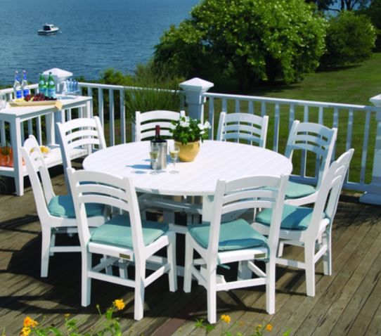 Seaside Casual Salem Round Dining Table 5'-1