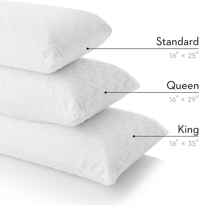 Malouf® Z Zoned Gel Dough® Mid Loft Queen Pillow-6
