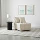 Coaster® Amara Chenille Ivory Upholstered Armless Chair-1