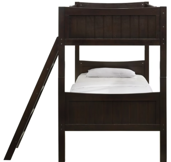 Elements International Sami Espresso Twin/Twin Youth Bunk Bed-2