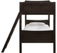 Elements International Sami Espresso Twin/Twin Youth Bunk Bed-2