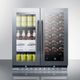 Summit® 5.8 Cu. Ft. Stainless Steel Wine Cooler-3