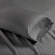 Olliix by Madison Park Charcoal 2 Pack of King 1500 Thread Count Cotton Rich Pillow Case-0