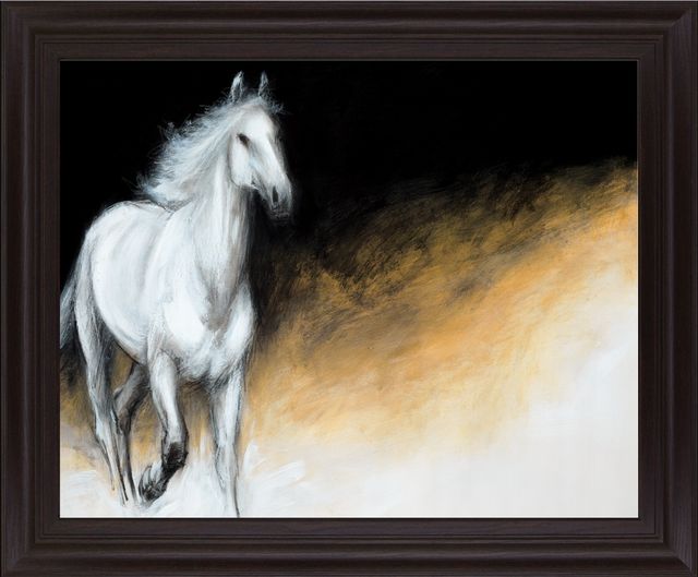 Classy Living Wild Ember Stallion Framed Wall Art-0