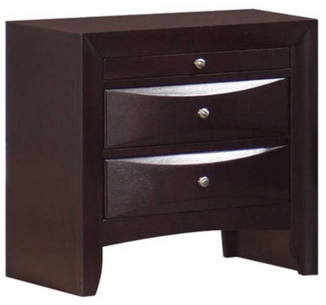 American Wholesale Furniture Emily Merlot Nightstand-0