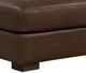 Leather Italia™ Savino Inglewood Vintage Brown Cigar Ottoman-1
