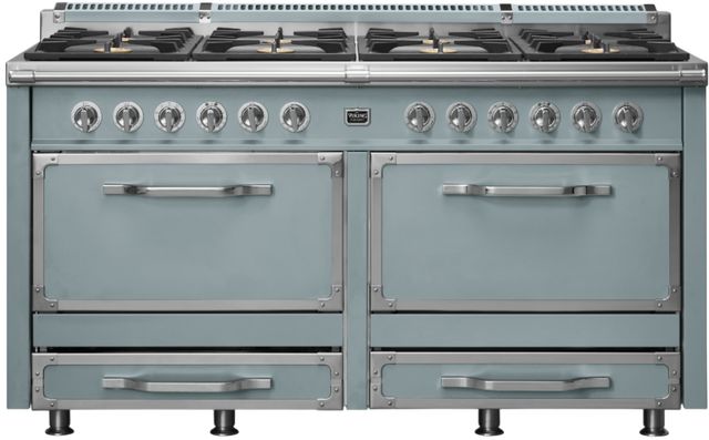 Viking® Tuscany 66" November Sky Pro Style Dual Fuel Range-0