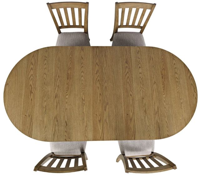 Jofran Inc. Brentwood Cascade Oak 102" Double Pedestal Dining Table-2