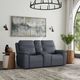 Flexsteel® Sawyer Marine Power Reclining Loveseat with Console, Power Headrests and Lumbar-1