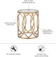 Olliix by Madison Park Tempered Glass Accent Table with Gold Base-1