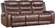 Homelegance® Putnam Brown Power Double Reclining Sofa with Center Drop-Down Cup Holders-0