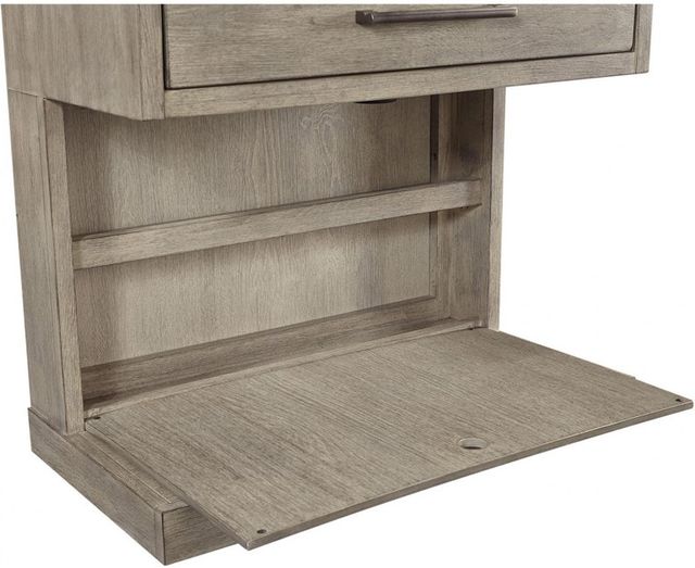aspenhome® Platinum Gray Linen 1-Drawer Nightstand-1