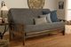 Kodiak Furniture Tucson Marmont Thunder/Rustic Walnut Full Futon with Mattress-1