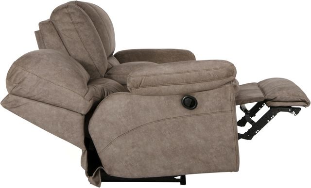 Catnapper® Reyes Portabella Reclining Lay Flat Console Loveseat with Storage and Cupholders-1