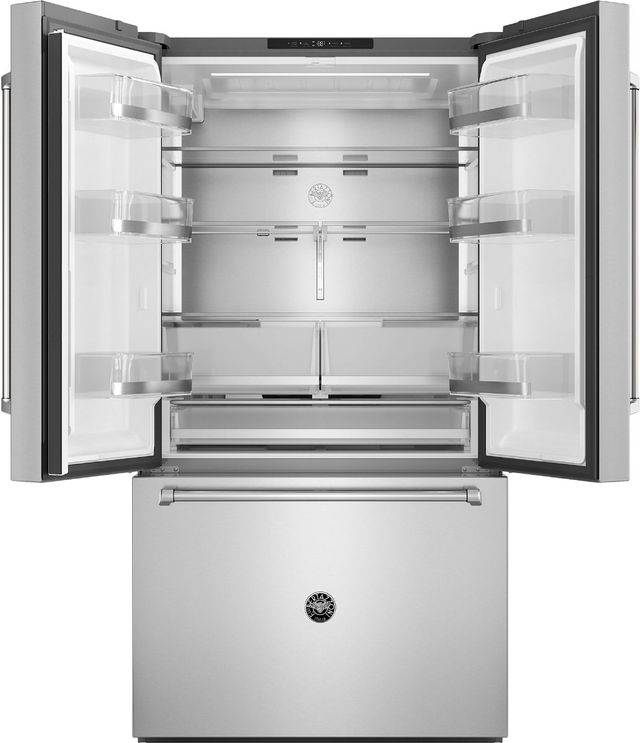 Bertazzoni Master Series 36" 26.2 Cu. Ft. No Fingerprint Stainless Steel Counter Depth French Door Refrigerator-1