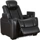 Signature Design by Ashley® Party Time Midnight Power Recliner with Adjustable Headrest-0