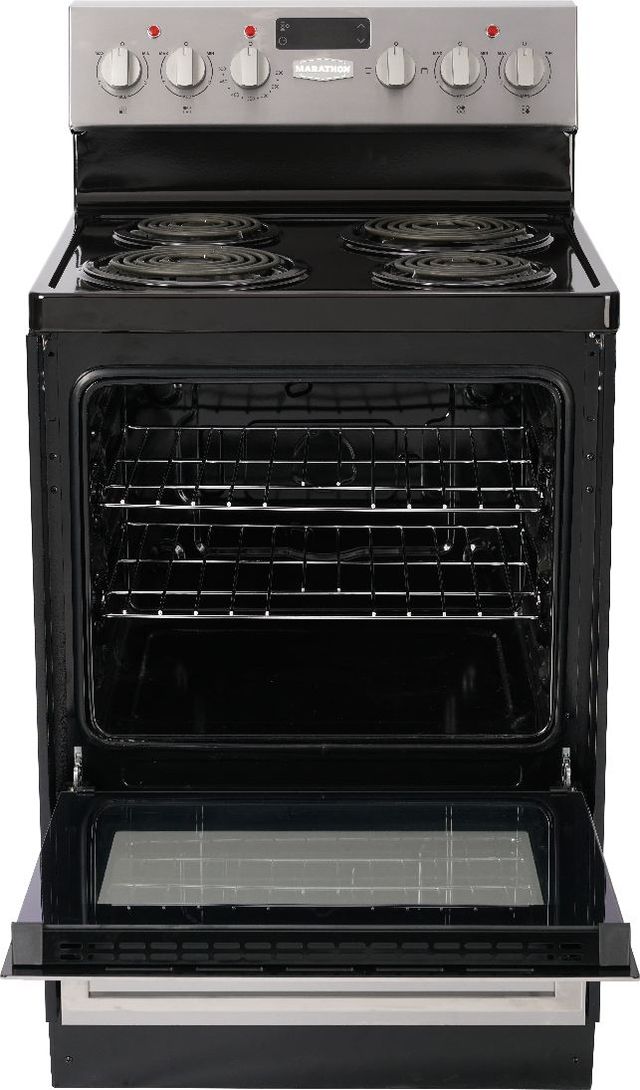 Marathon® 24" Stainless Steel Freestanding Electric Range-1