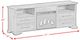 Elements International Park Ridge Charcoal 71'' TV Console with Fireplace Insert-1