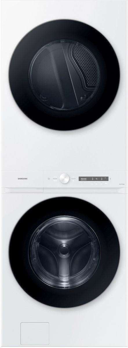 Samsung Bespoke White Electric Laundry Center, 4.6 Cu. Ft. Washer, 7.6 Cu. Ft. Dryer-0