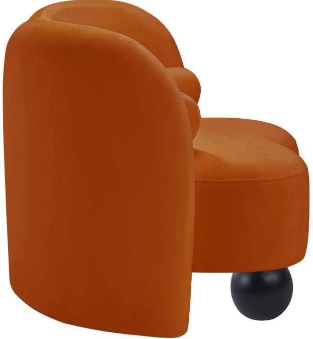 Meridian Furniture Daphne Cognac Velvet Accent Chair-2