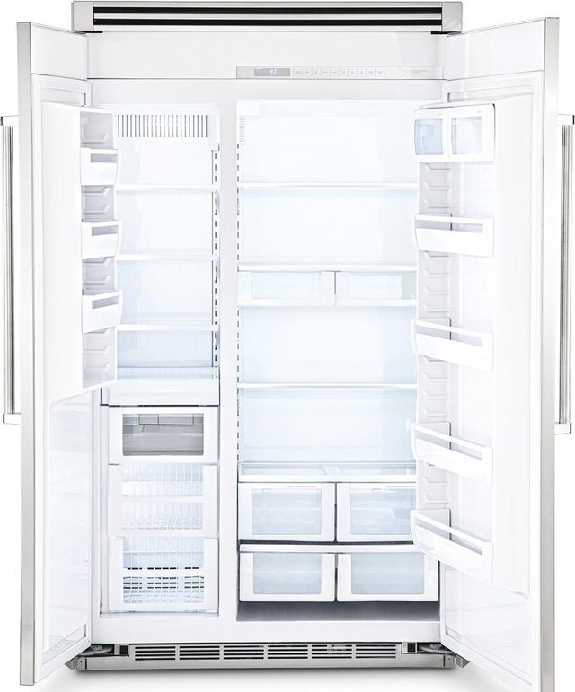 Viking® 5 Series 48 in. 29.1 Cu. Ft. Reduction Red Built In Side-by-Side Refrigerator-1