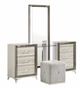 Global Furniture USA Zambrano 5-Piece White Queen Bedroom and Vanity Set-3