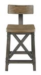 Olliix by Ink+Ivy Lancaster Oak and Silver Counter Stool-0