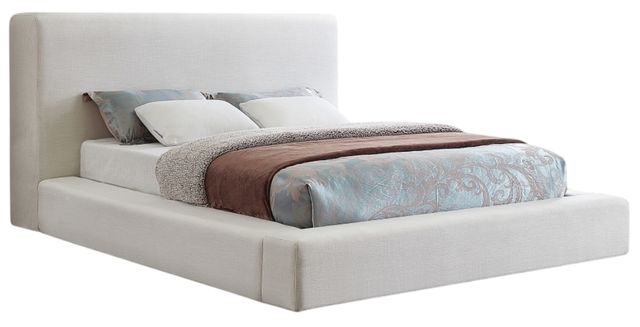 Meridian Furniture Devin Cream Queen Upholstered Panel Bed-0