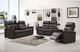 IFDC 8140 Soft Brown Power Recliner Sofa -4