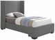 Meridian Furniture Oxford Grey Twin Bed-0