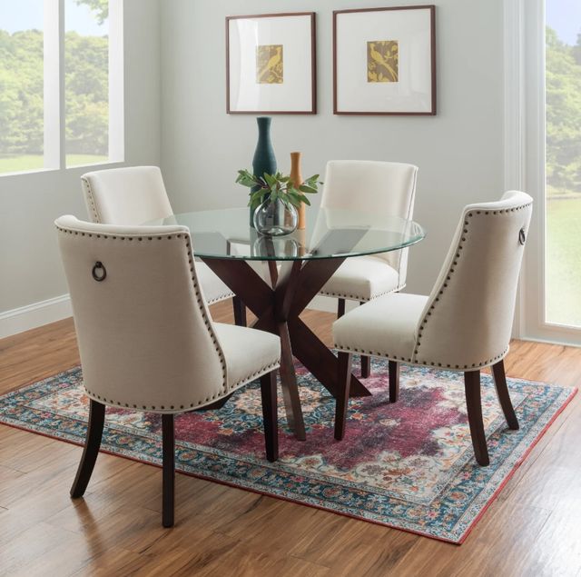 Powell® Auden 5-Piece Espresso/Natural Dining Set -1