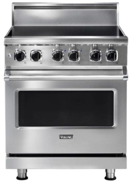 Viking® 5 Series 30" Stainless Steel Pro Style Induction Range-0