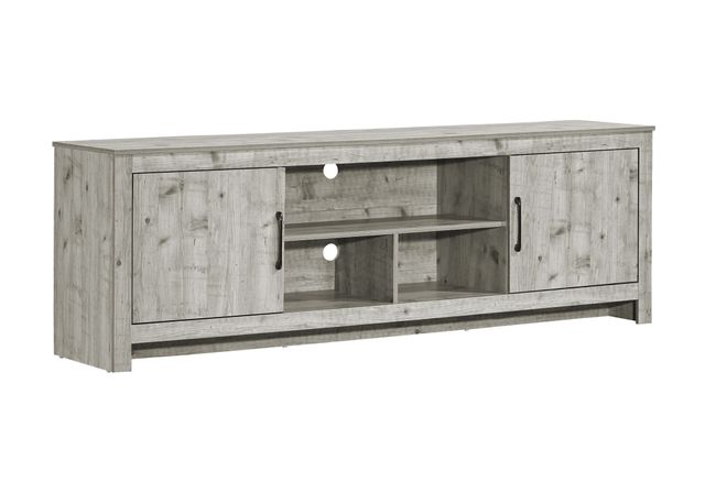Monarch Specialties Inc. Rustic Grey 72" TV Stand with 2 Doors-0