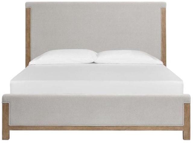 Magnussen Home® Plum Creek Elite Dove/Sierra Brown Upholstered King Panel Bed-2