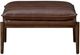 Bassett® Furniture Ellis Brown Leather Ottoman-1